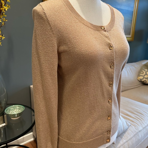 Talbots Gold Sparkle Sweater~Size Small Oetite - Picture 2 of 7